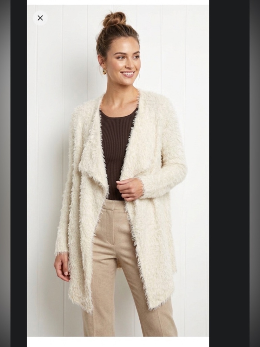 EUC Black Rivet Shimmery Cardigan Top